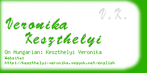 veronika keszthelyi business card